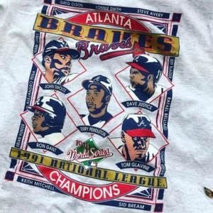 1991 Atlanta Braves Baseball Champions Sport Fan Shirt Unisex Tee